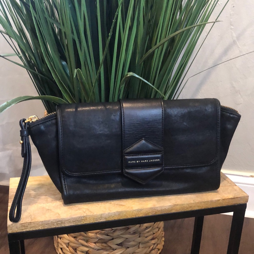 Marc Jacobs Clutch - Genuine Black Leather